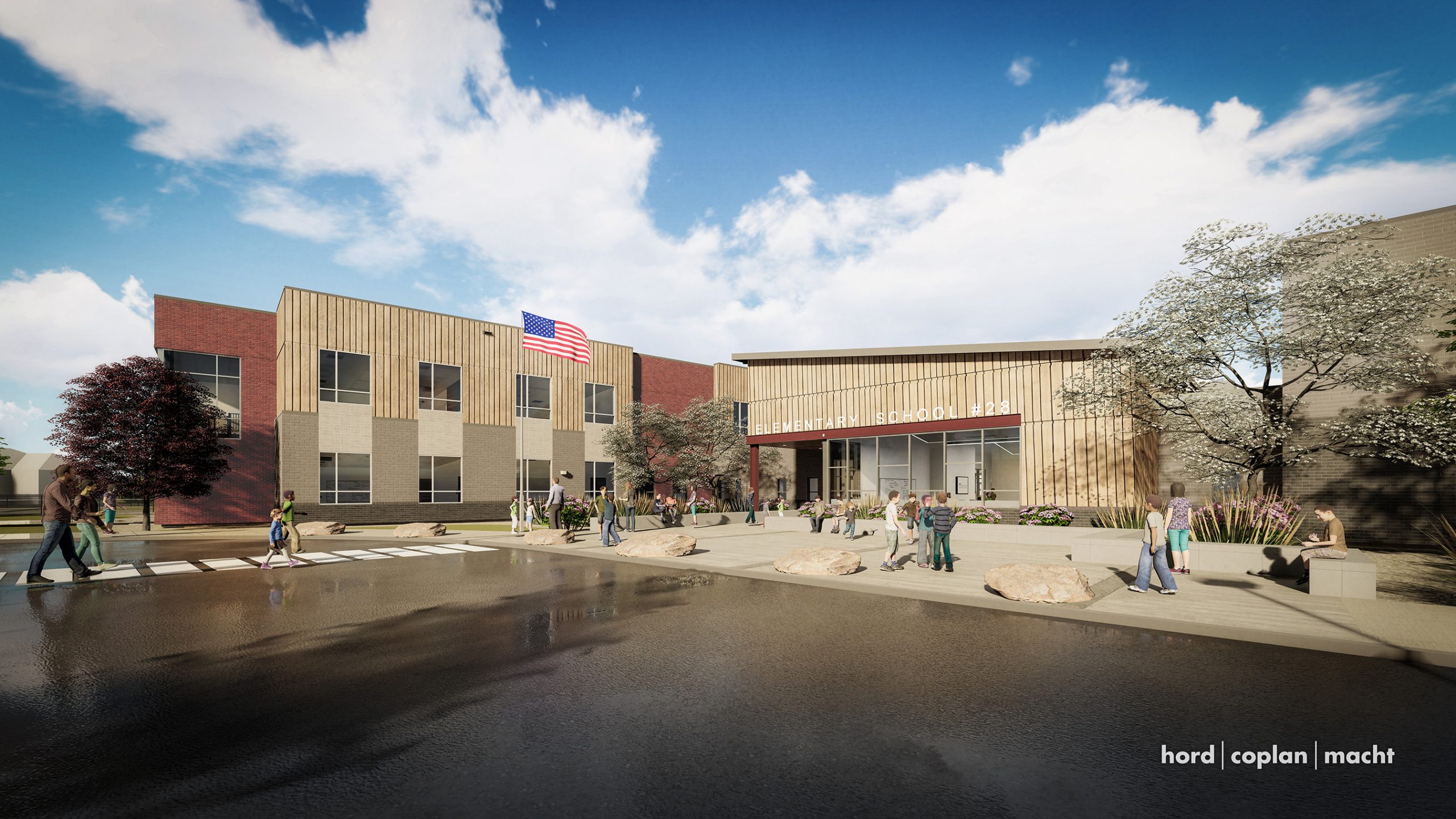 exterior of Highlands Elementary school design